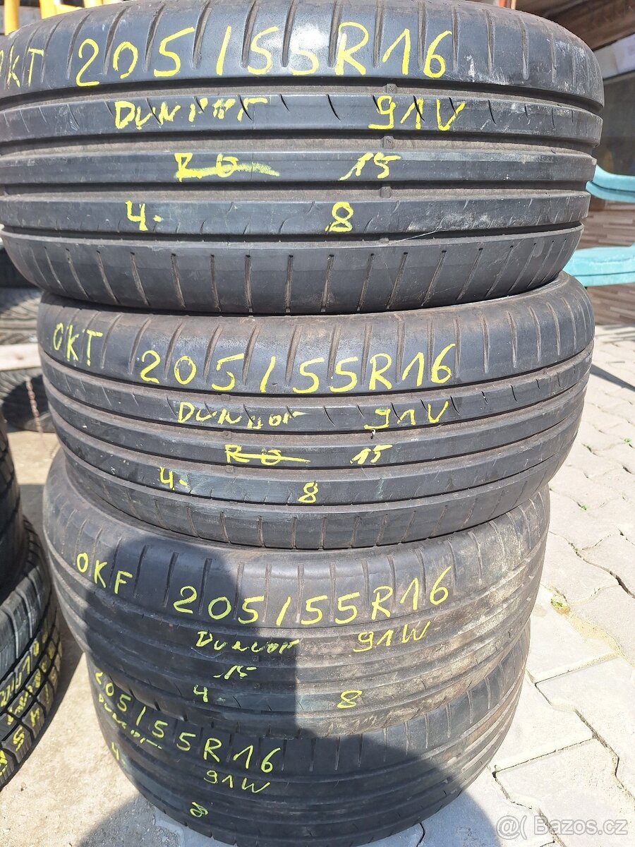 Prodám letní pneu 205/55/16 Dunlop