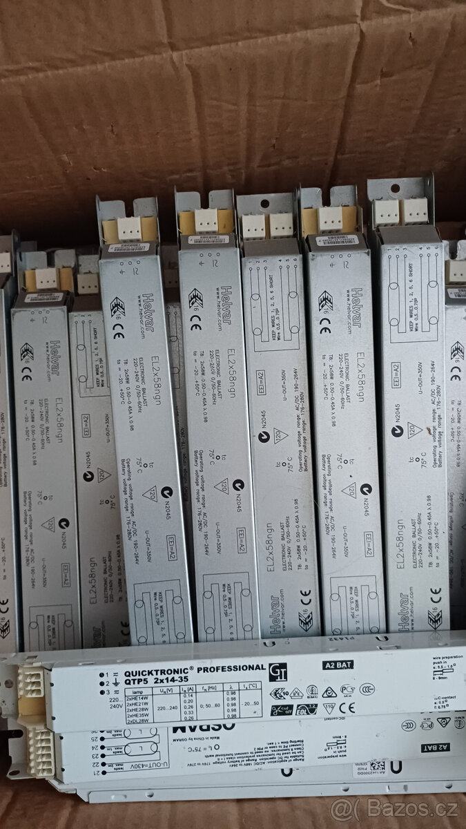Elektronicky předřadník Helvar L2x58. zářivky