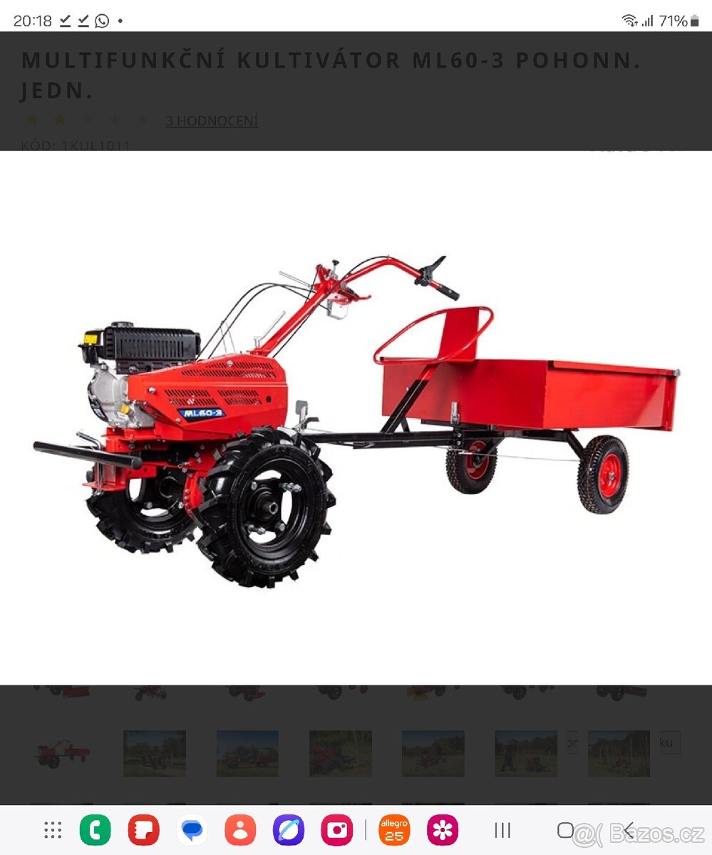 Multifunkční malotraktor Loncin ML60-3.1