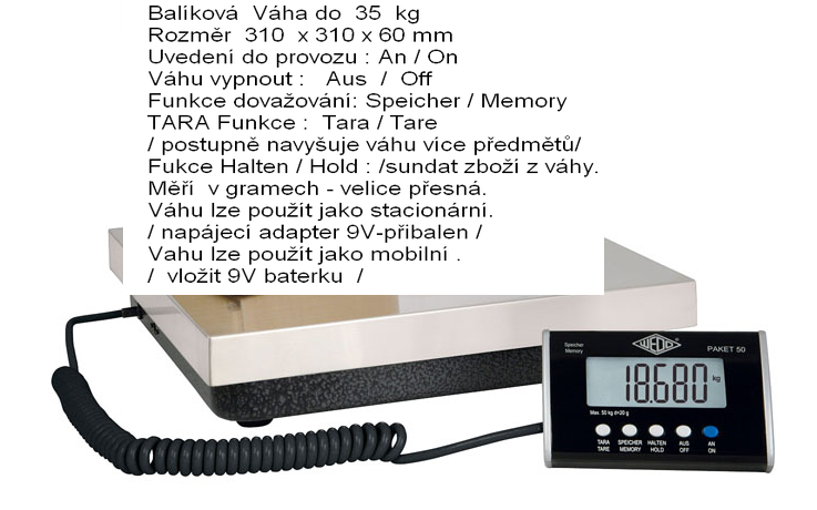 Váha WEDO Paket 50 - Test