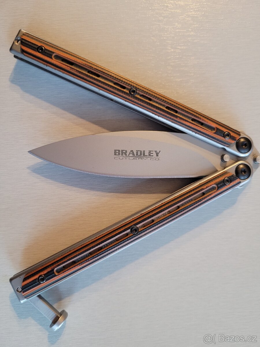 Nůž BRADLEY KIMURA ORANGE/BLACK G10 BUTTERFLY