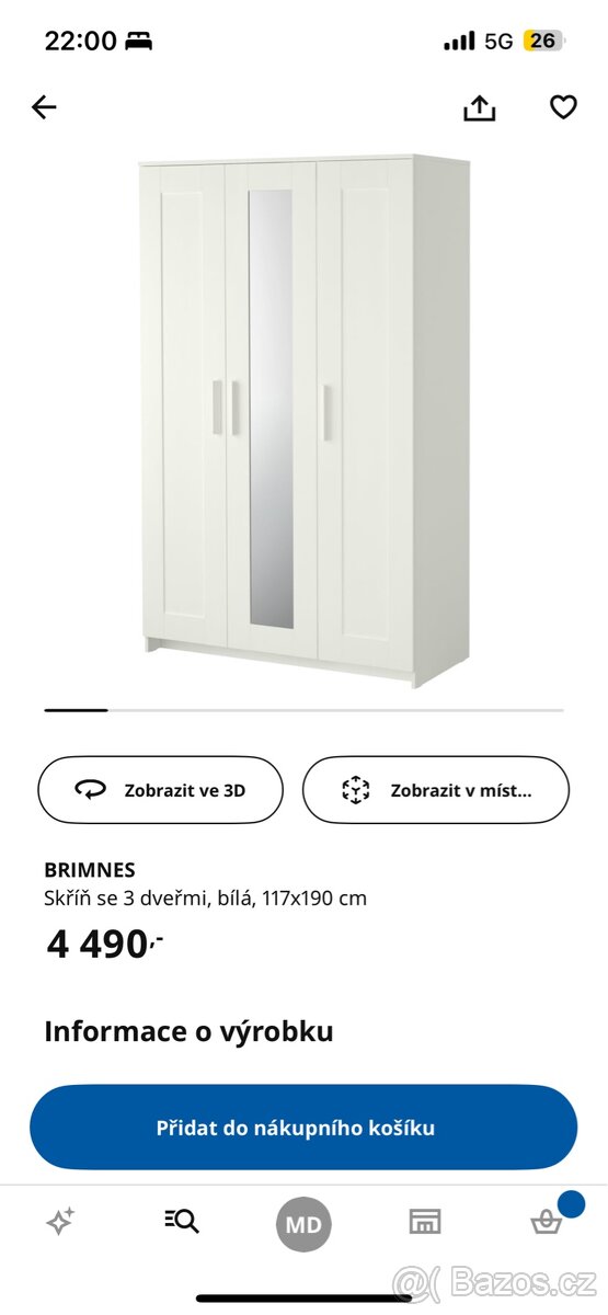 Skriňa Brimnes