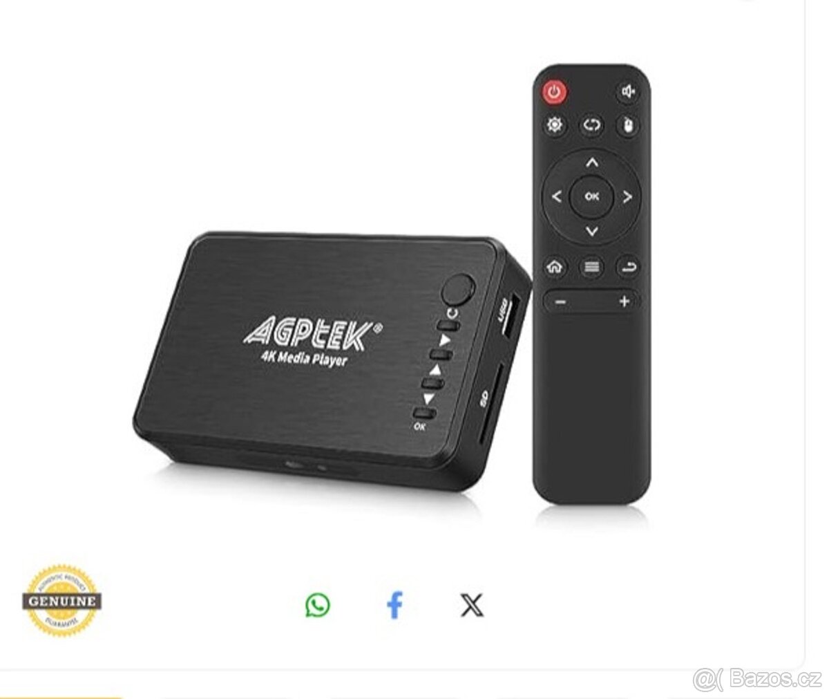 Multimediální přehrávač AGPEK 0058