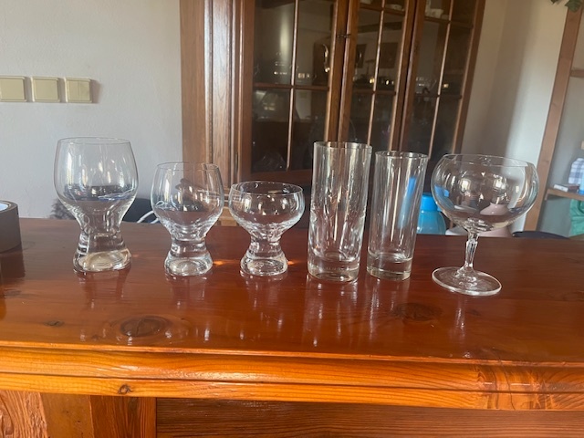 Prodám různé sklenice