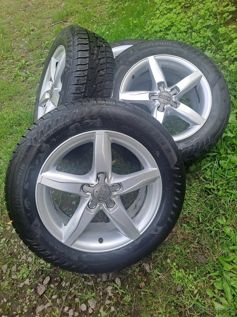 Alu kola 5x112 originál Audi 205/60 R16