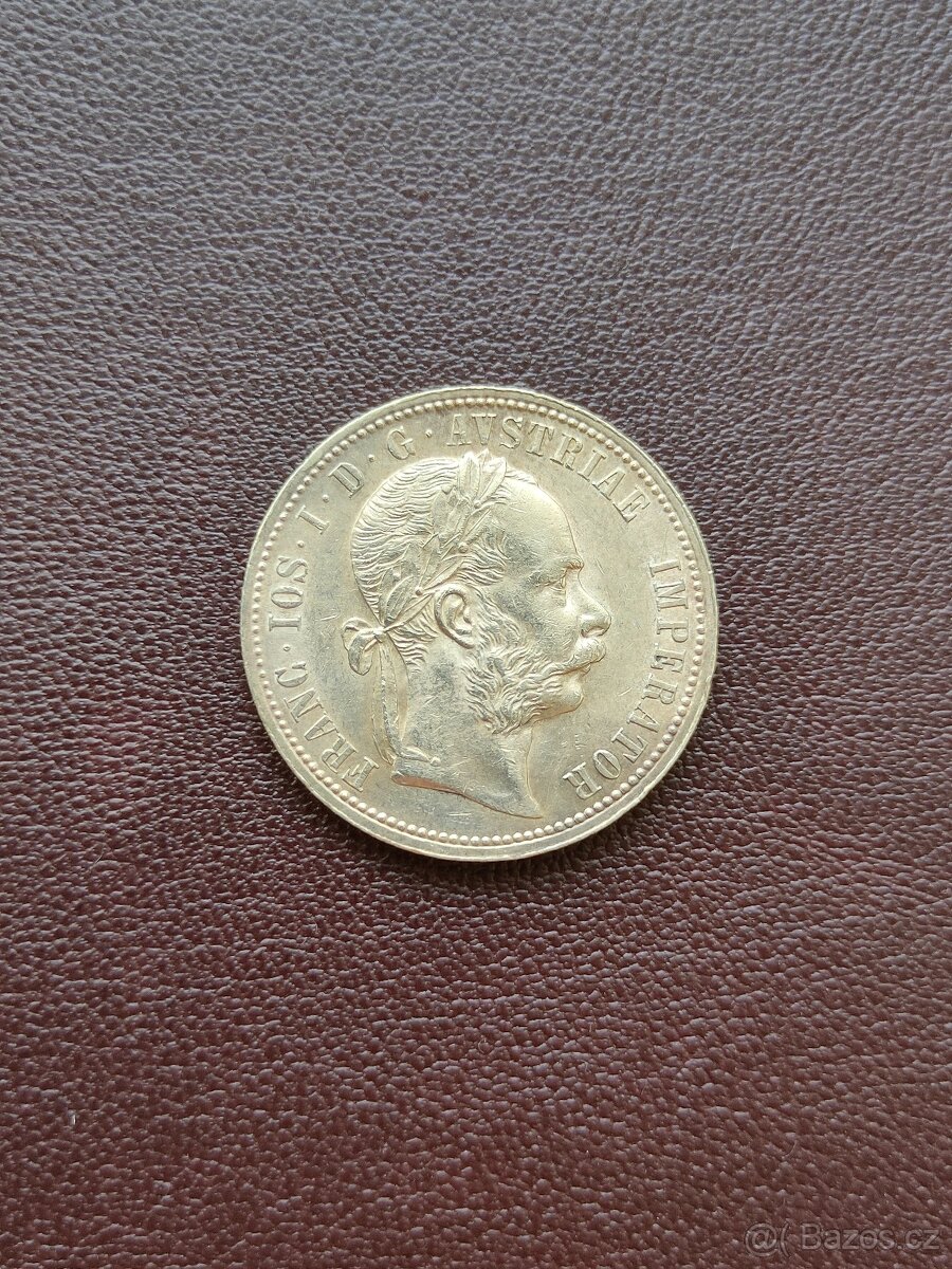 1 zlatník 1872 bz Františka Josefa I.