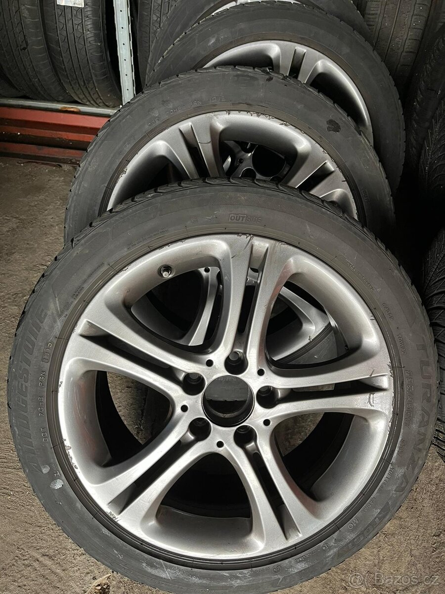 Prodám Al kola Mercedes B + letní pneu 225/45/17