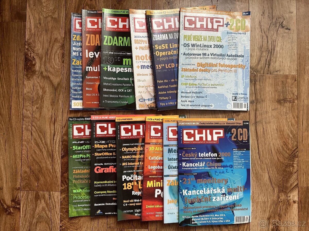 Časopis Chip, kompletní ročník 2000