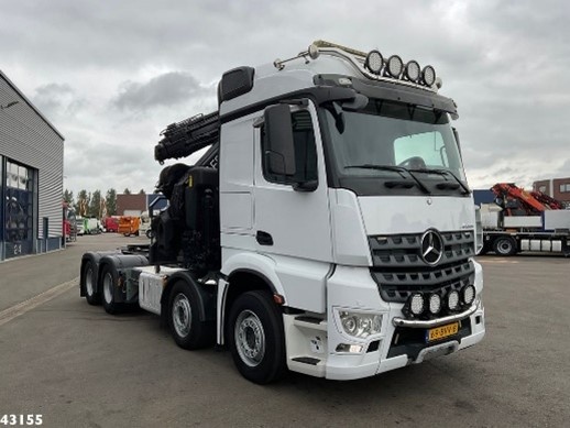 8658 Mercedes-Benz Arocs 3251 - 8x4 – Tahač + HR-Fassi 80 t/