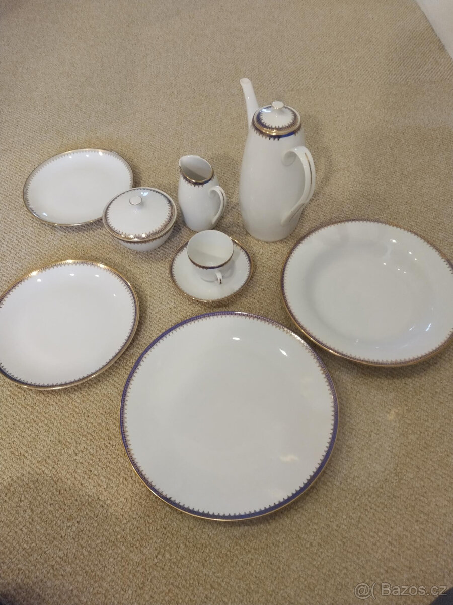 jídelní souprava pro 12 osob - porcelán Bohemia (70.léta)