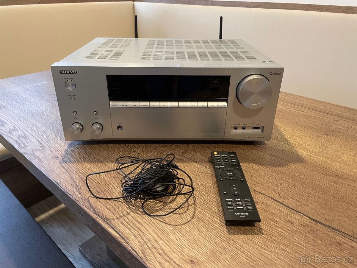 AV receiver Onkyo TX-NR656 - stříbrný
