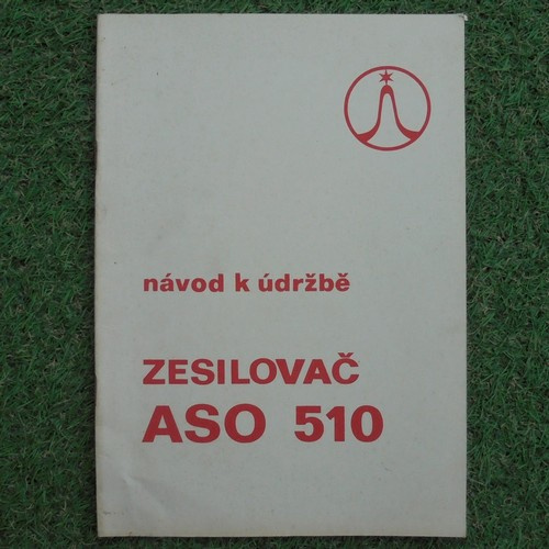 Servisní návod Zesilovač Tesla ASO 510