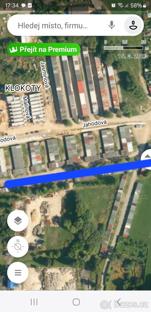 Pronájem garáže Tábor Klokoty