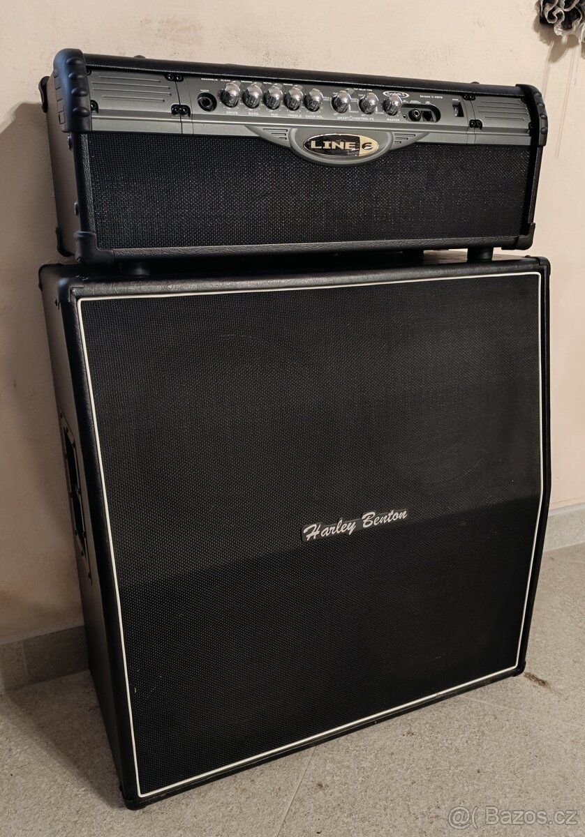 Zesilovač Line6 Spider ll včetně reproduktoru Harley Benton.