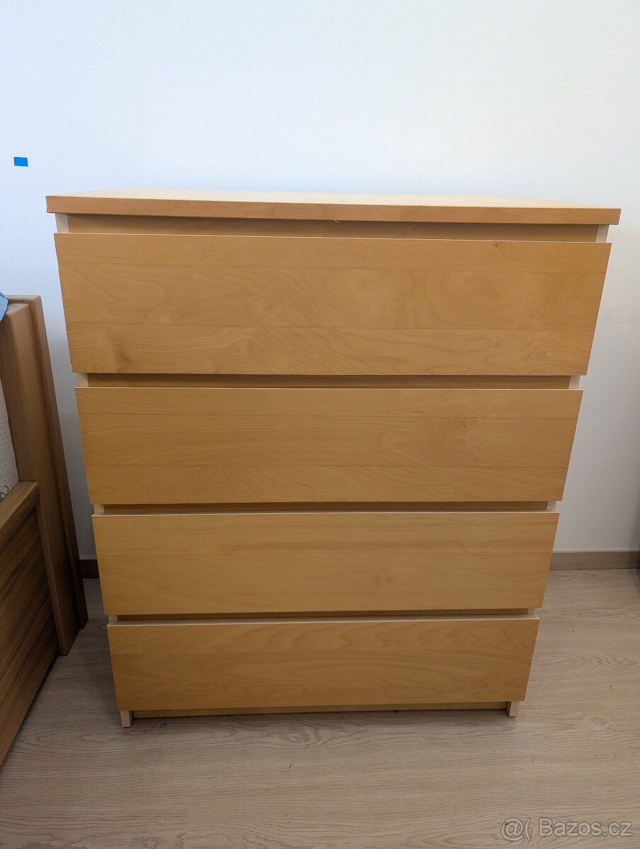 Komoda Ikea Malm a TV stolek Ikea Benno , 600 + 500 kc