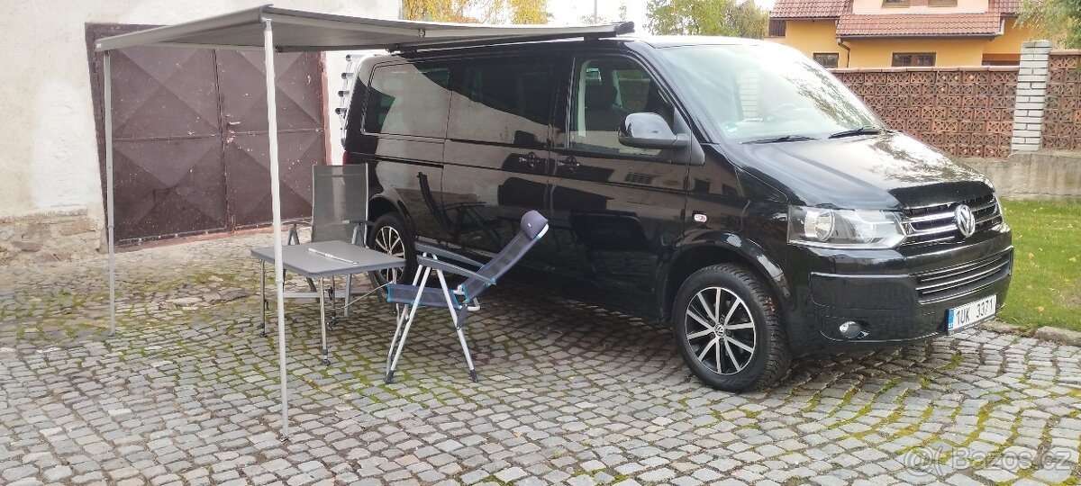 Volkswagen Caravelle T5 GP LONG; 103kW; 8 míst, Camper⭐⭐⭐