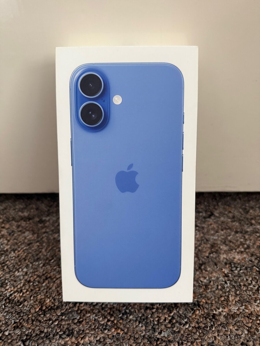 Apple iPhone 16 128gb Blue. TOP stav, zaruka do 11/26