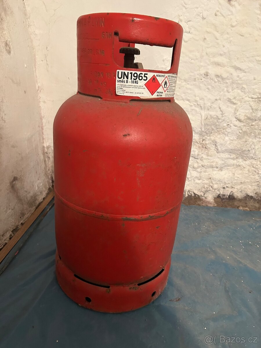 plynová láhev 10 kg na propan butan