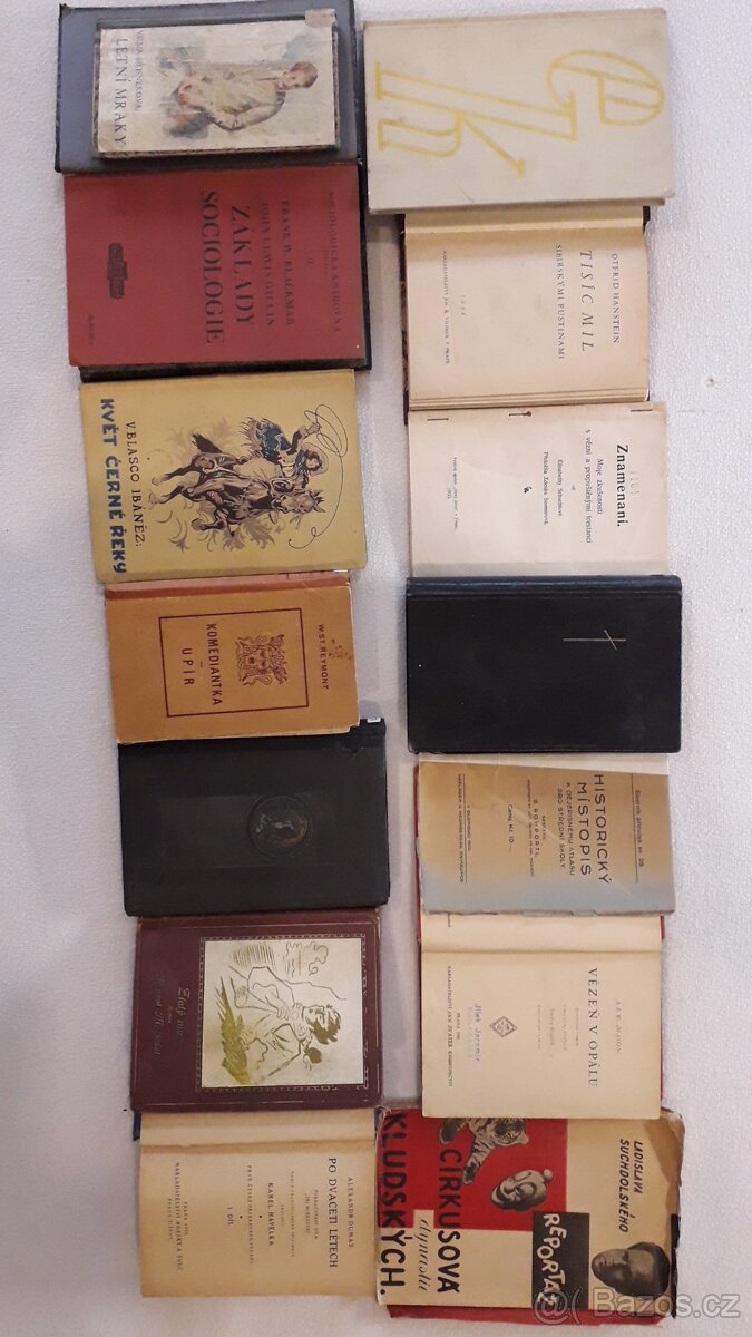 České knihy „medzivojnové“ vydané 1924-34 mix