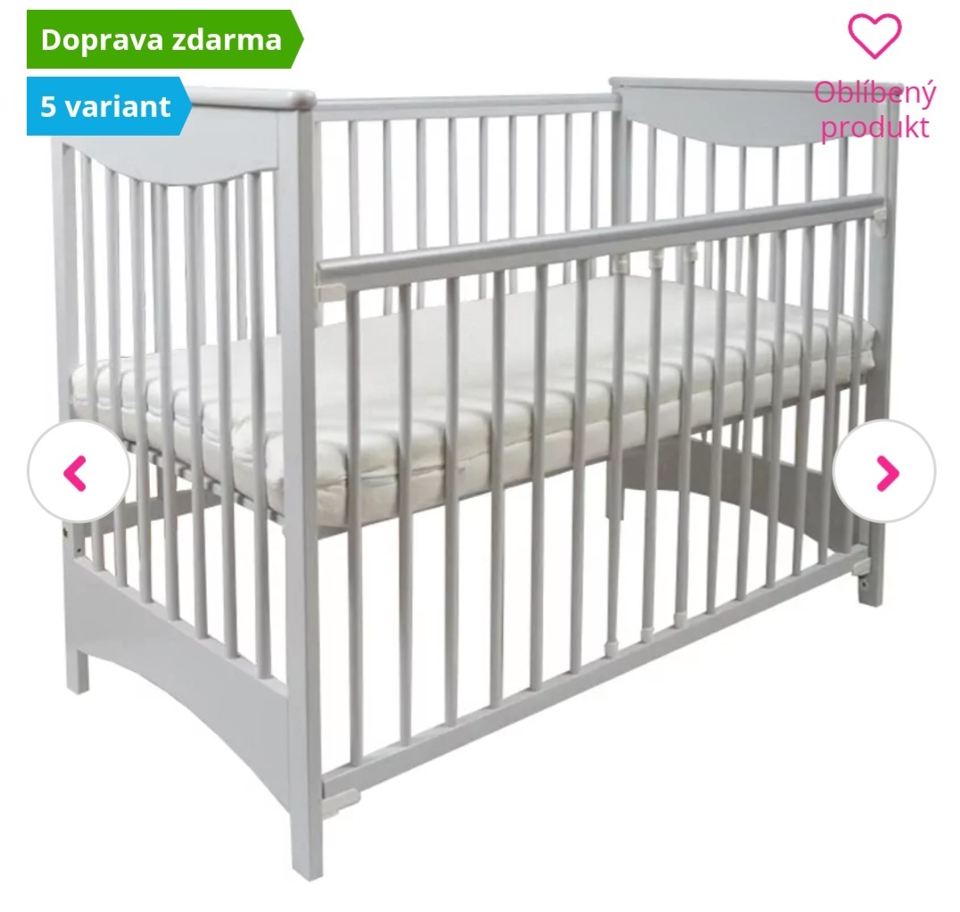 Dětská postýlka včetně matrace