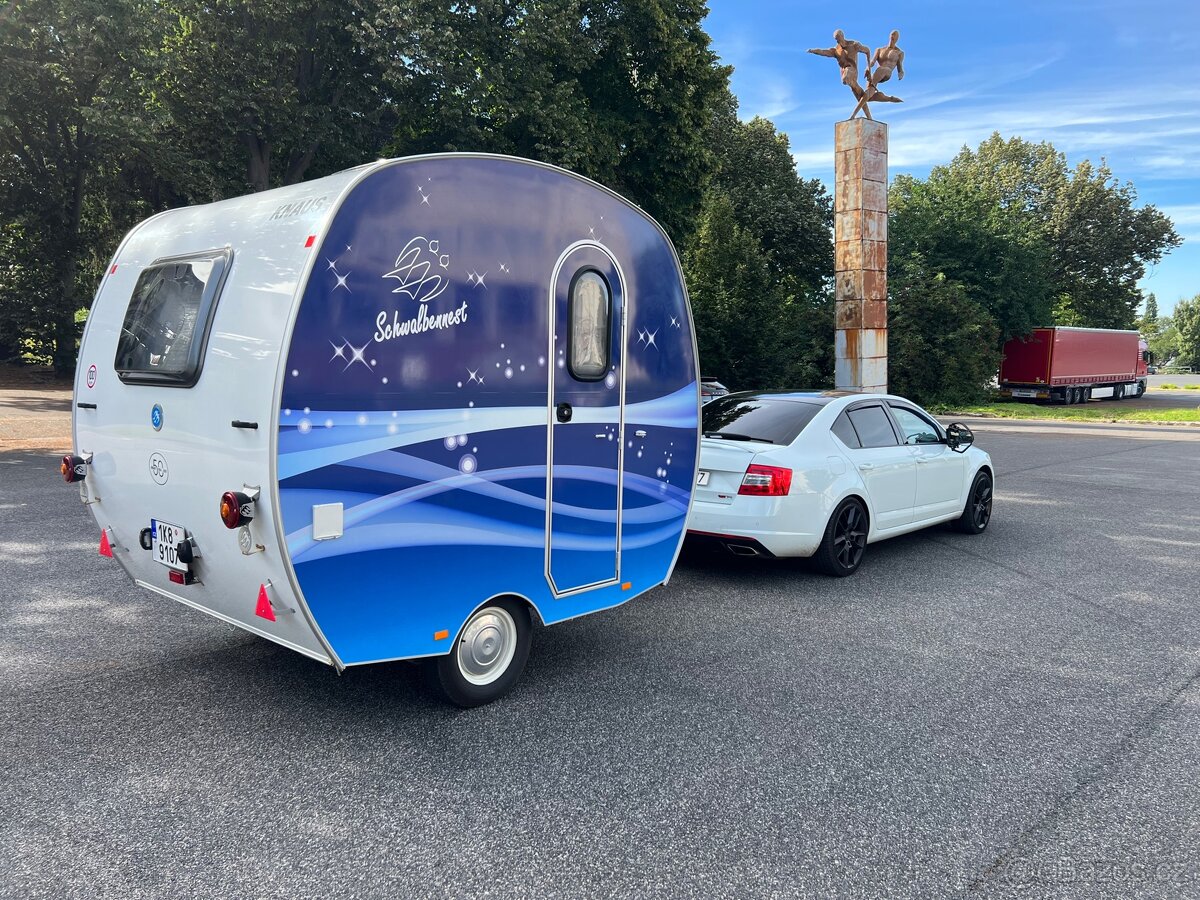 Raritní karavan KNAUS Schwalbennest 250D Moonlight