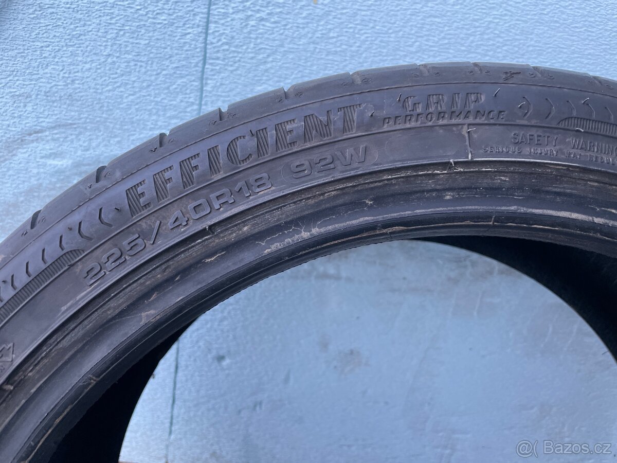 Letní pneu Good Year 225/40 R18 92W, dezén 4,5 mm - 1 ks