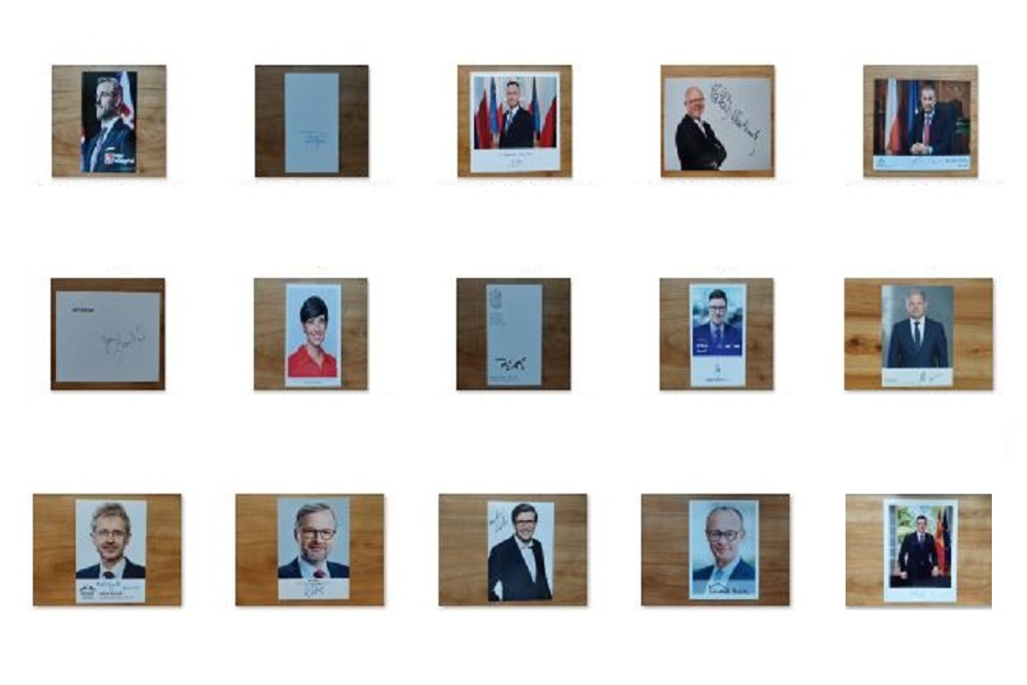 Podpisy politiků - politici autogramy, vlastnoruční podpisy