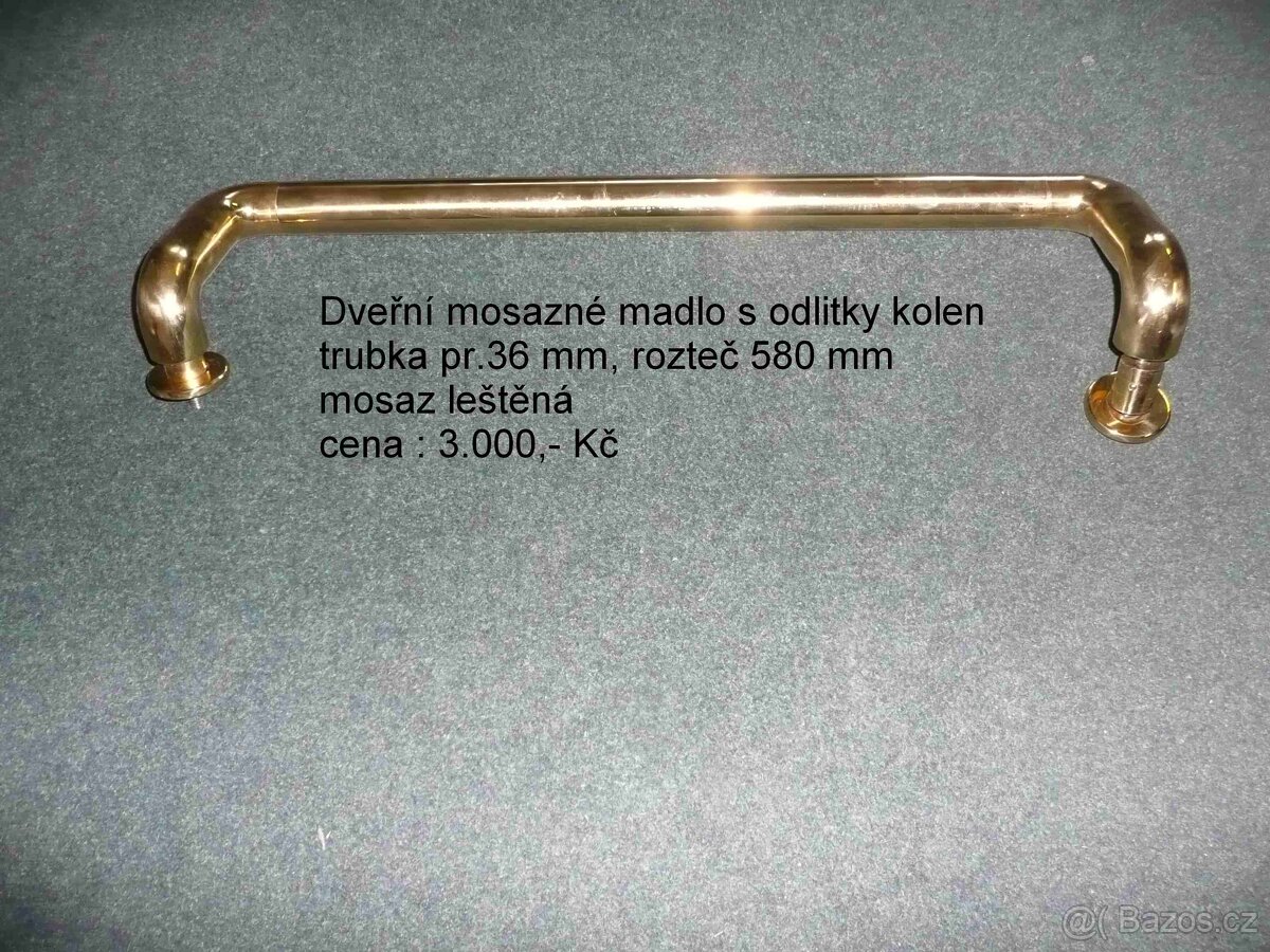 Mosazné dveřní madlo