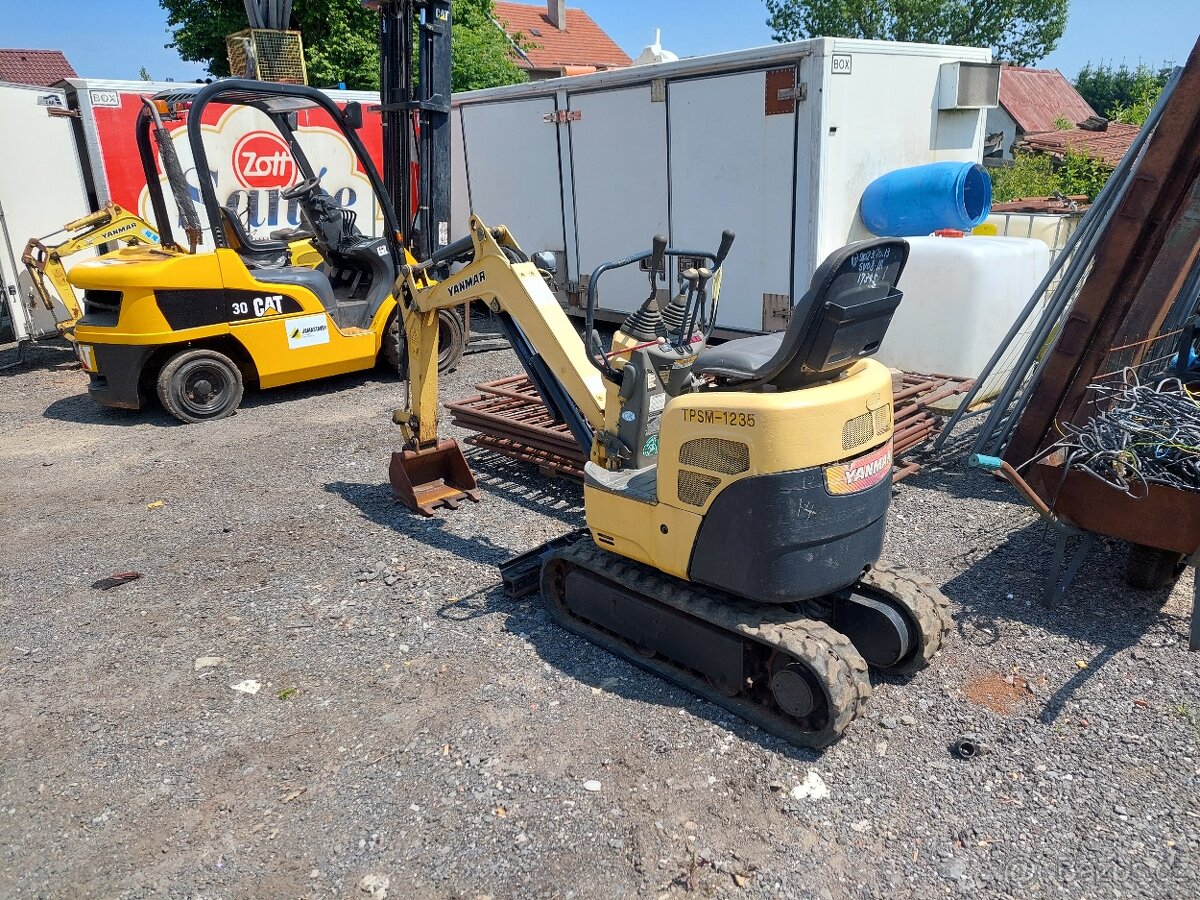 Minibagr Yanmar - roztahovací podvozek