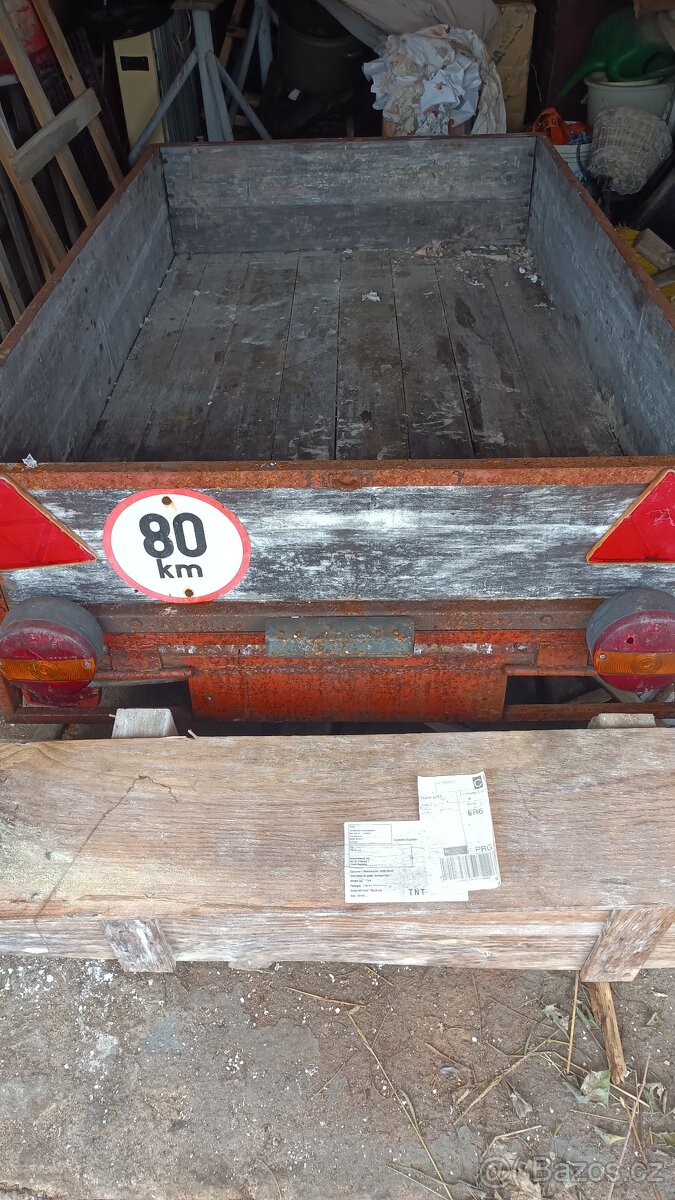 Přívěsný vozík za auto, bez techničáku
