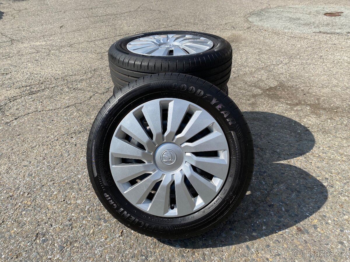 Sada originálních kol Škoda 5x100 r16, pneu 205/55 r16