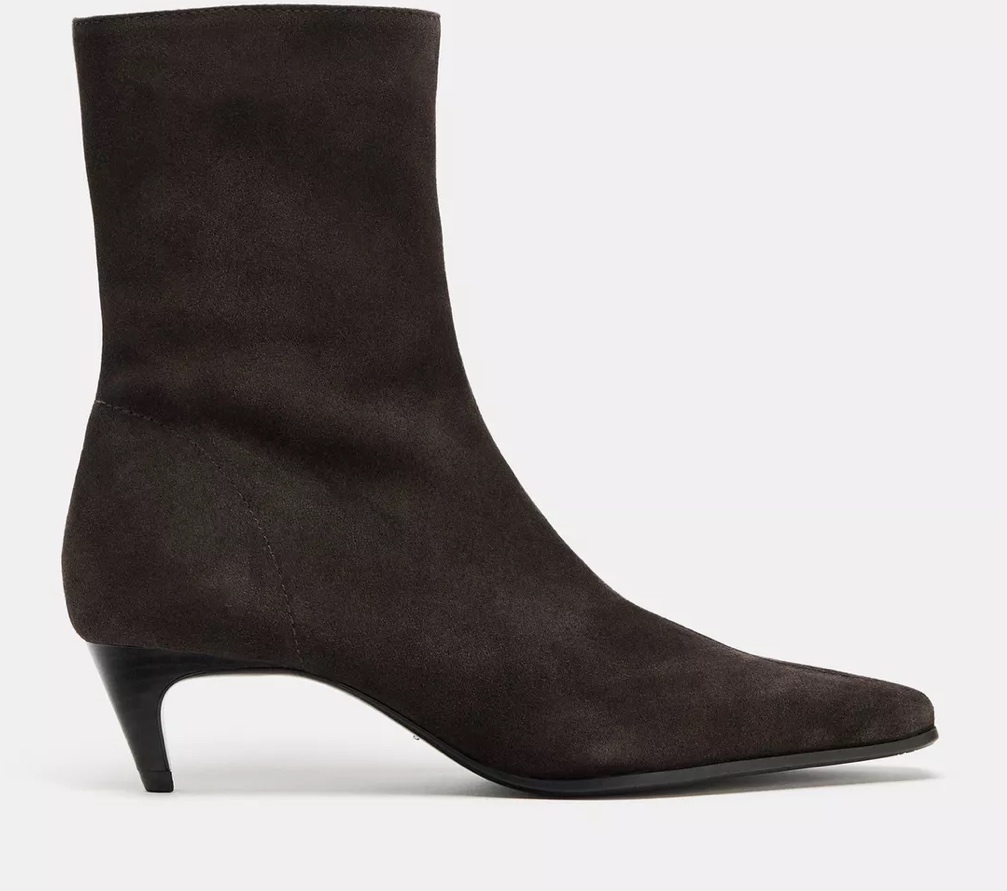 Kotníčkové boty ze semiše Zara vel.40