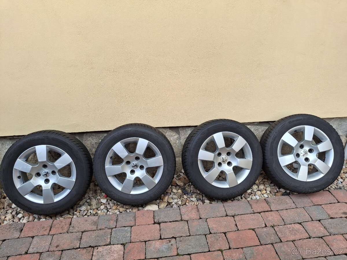 Prodám 4 originální kola Peugeot 16"