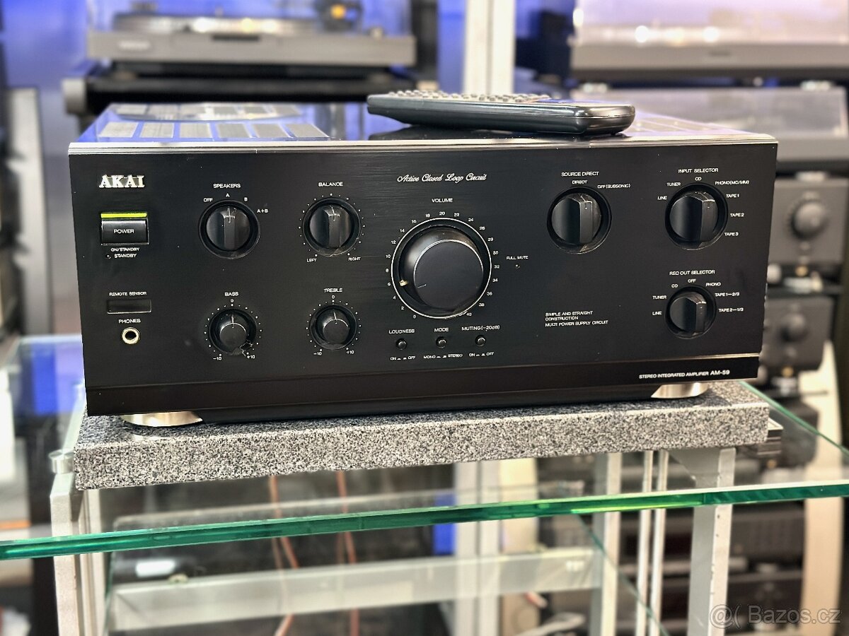 AKAI AM-59 (r.1994) 2x100W/8 Ohm, vč. dálky
