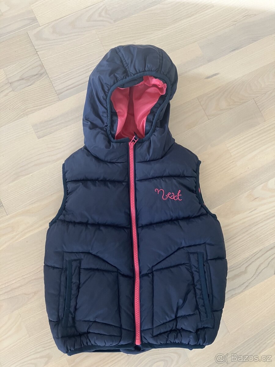 Dívčí zimní vesta Next, 5-6 let, 116 cm