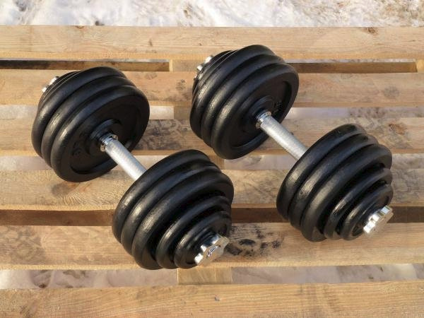 Jednoručky činky 2x40kg za 4990,-kč