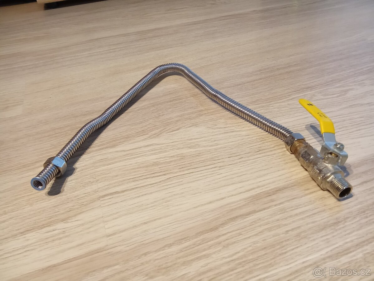 Kulový kohout DN15 MOP5 Páka, PN40 s vlnovcovou trubkou