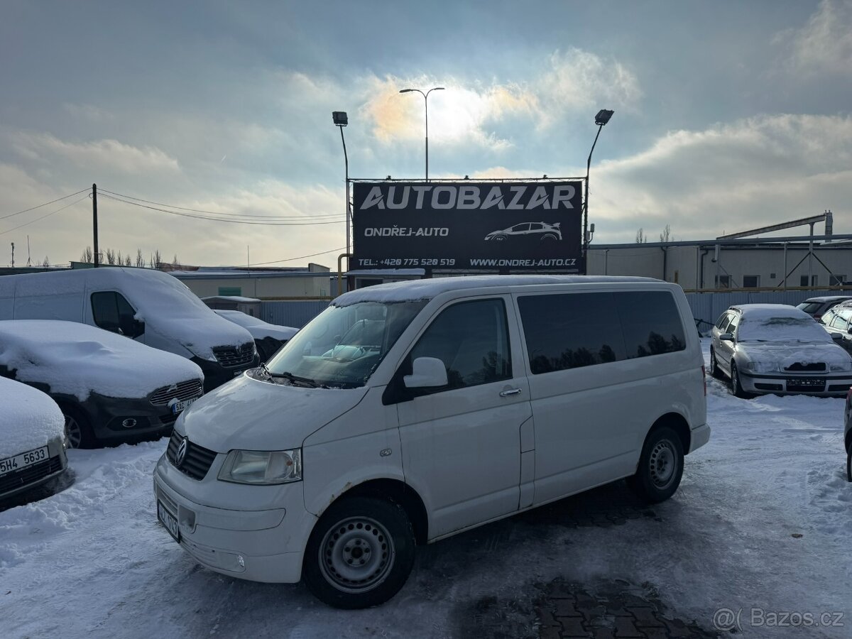 Volkswagen Transporter 1,9 TDI 63KW TAŽNÉ PNEU 6 MÍST