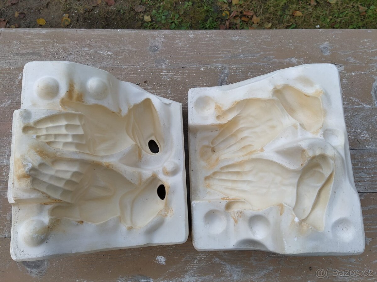 Sádrová forma Ruce