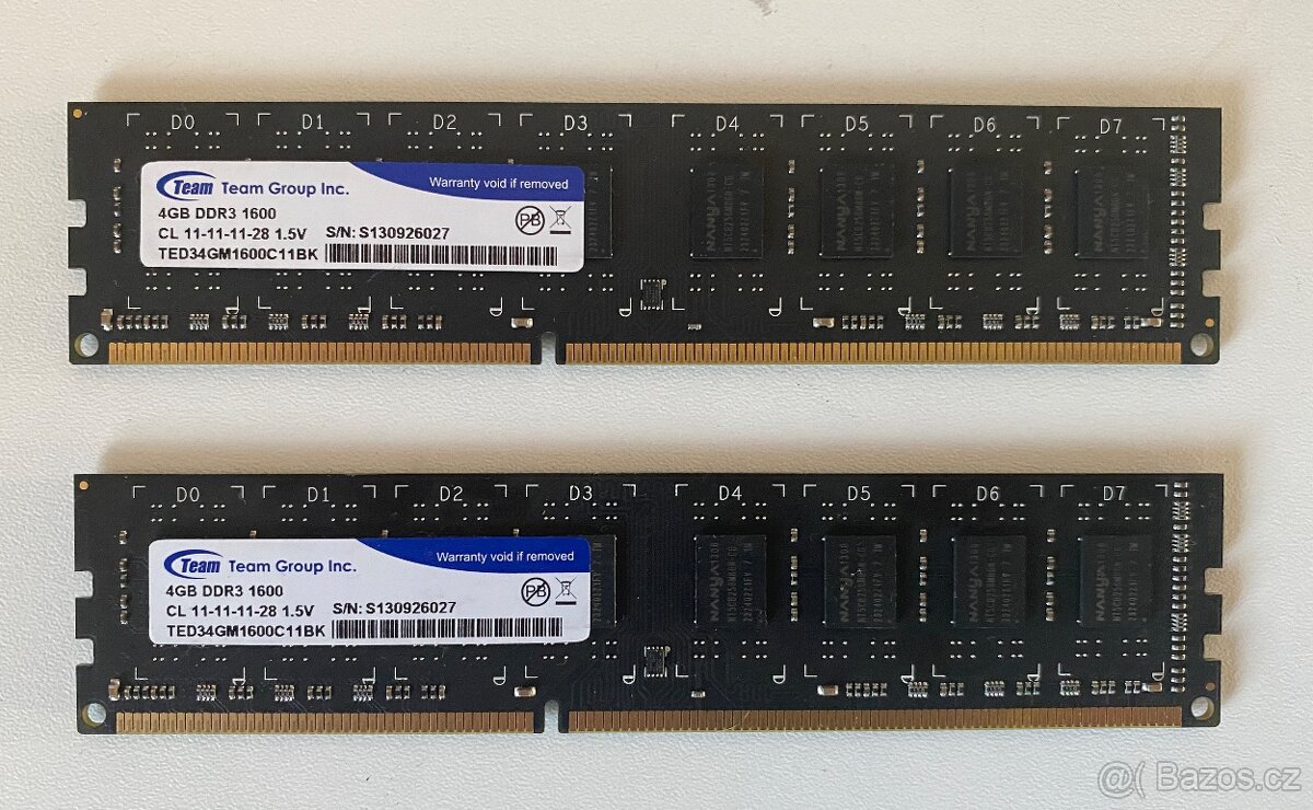 8GB RAM DDR3 1600 CL11