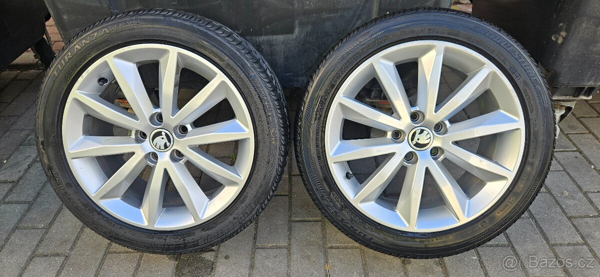 Alu kola 5x100 16" + letní pneu