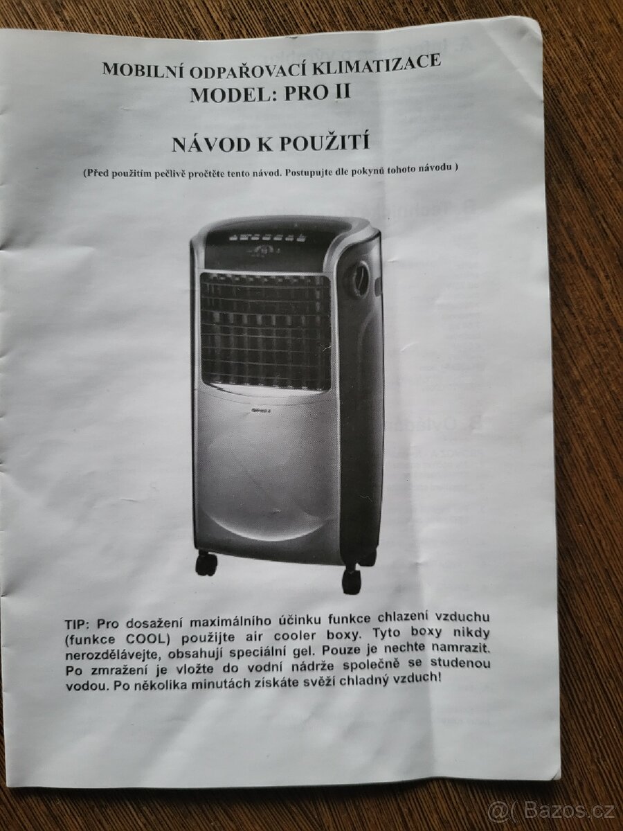 Mobilní odpařovací klimatizace