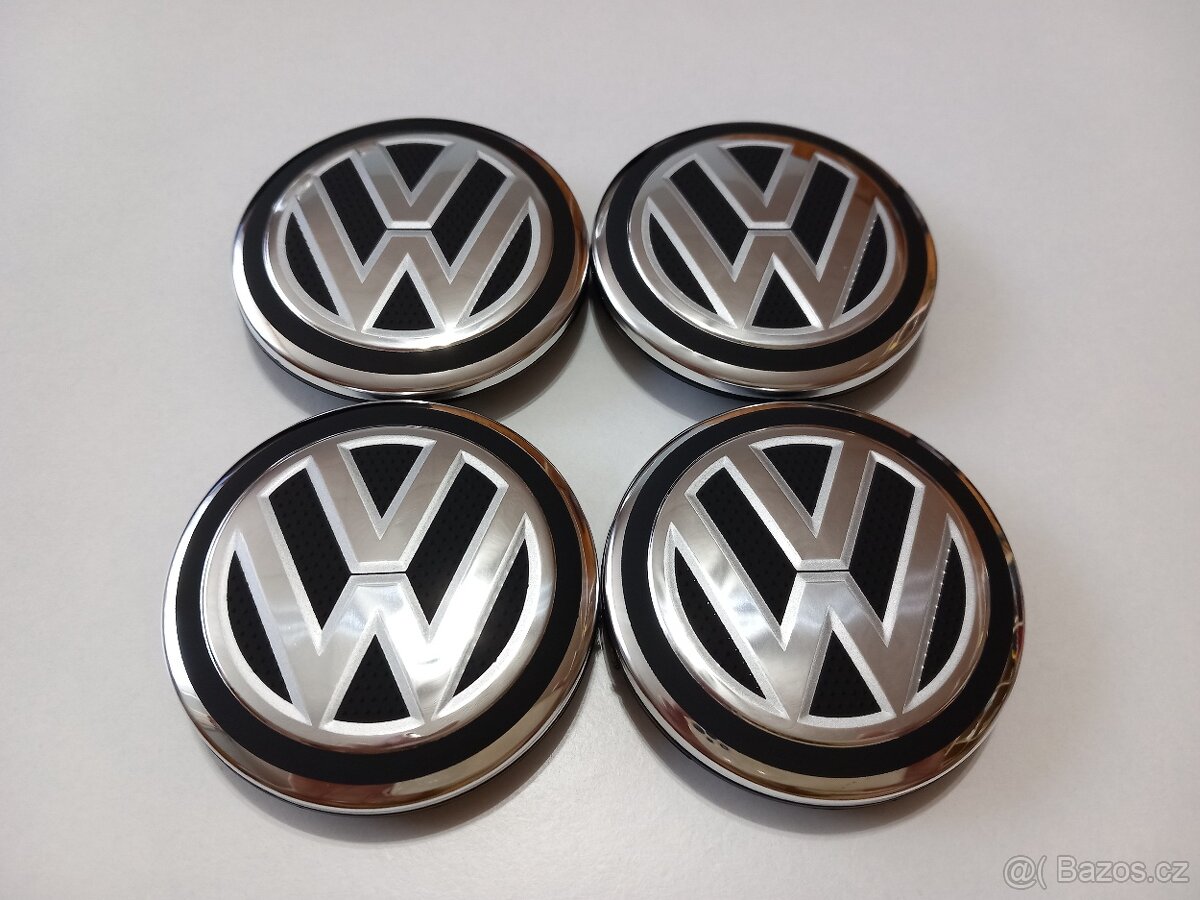 Středové krytky Vw, 65x56mm, Nové logo struktura
