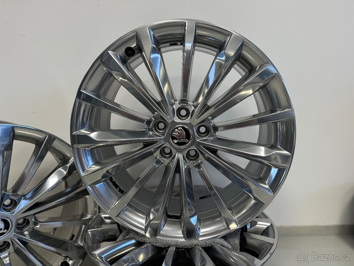 Alu sada kol Trinity 5x112 R19, cololeštěné - chrom