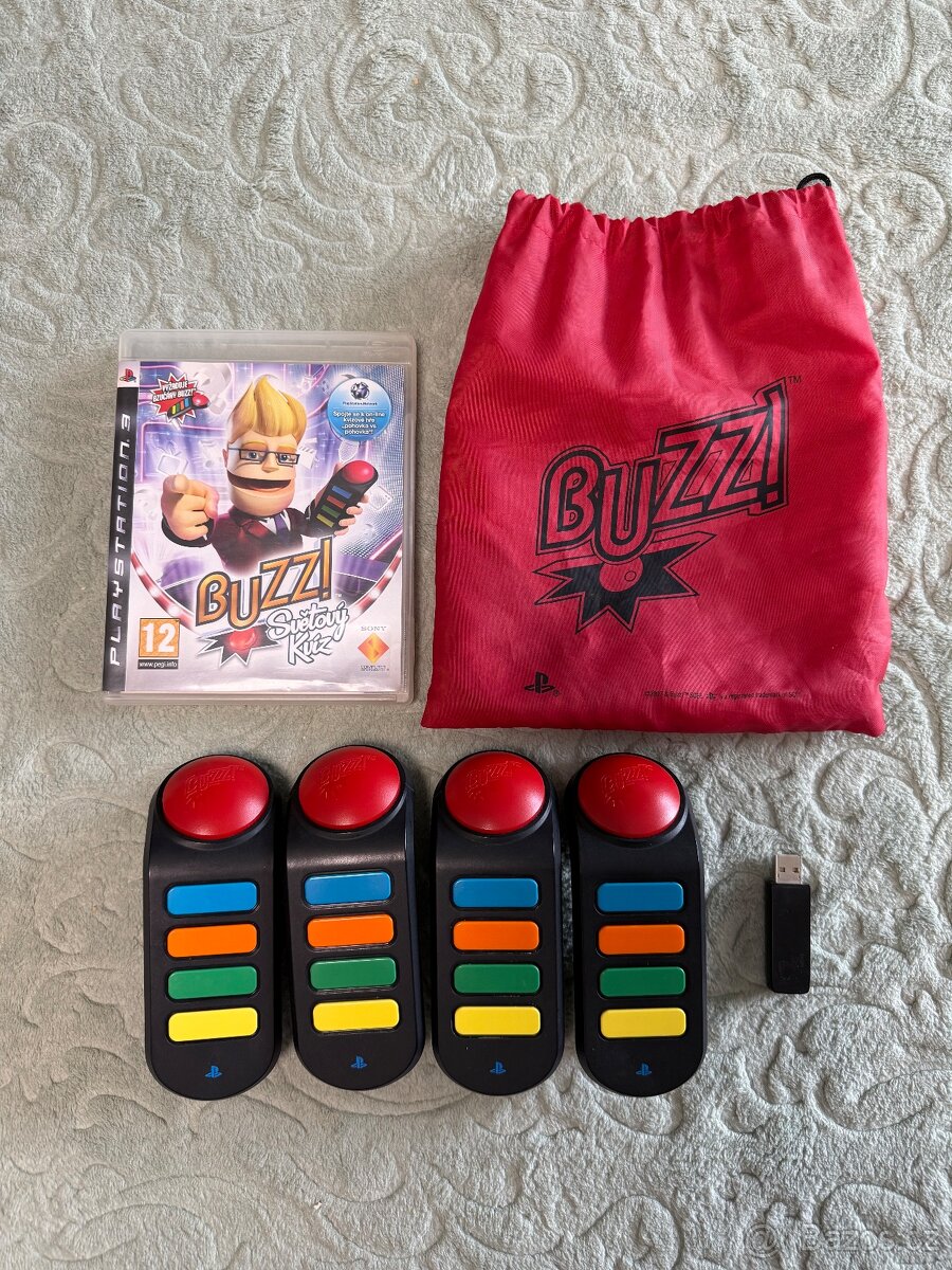 Buzz: Světový kvíz PS3 (idealne i s konzoli)