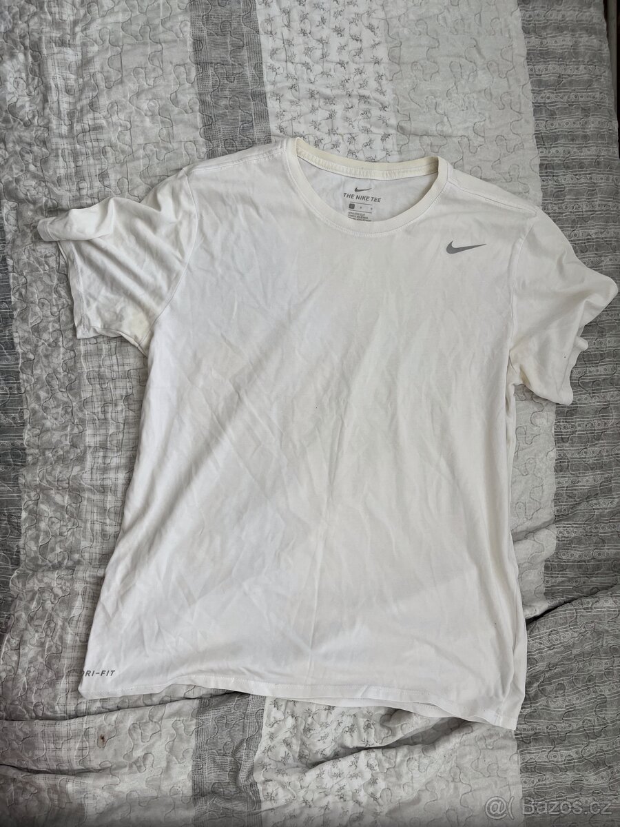 Nike Bílé Tričko - L