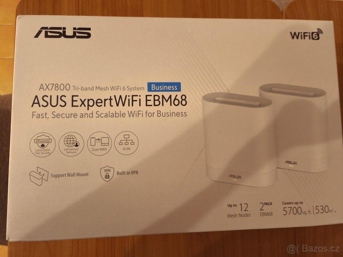 Prodám ASUS ExpertWiFi EBM68 (2-pack) - profesionální router