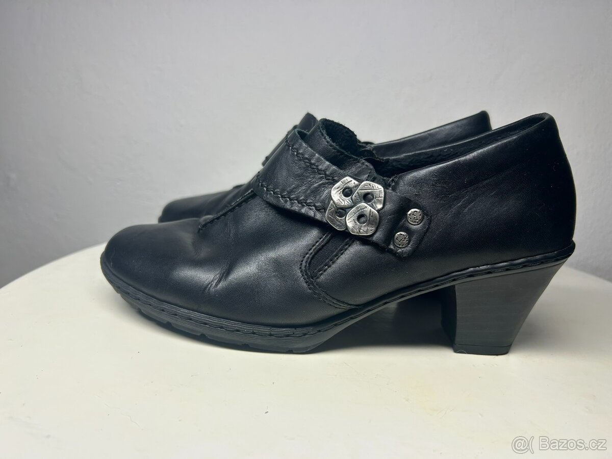 dámské kožené boty RIEKER vel. 37