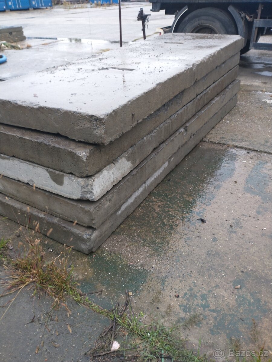 Betonové panely různé DxŠxV
