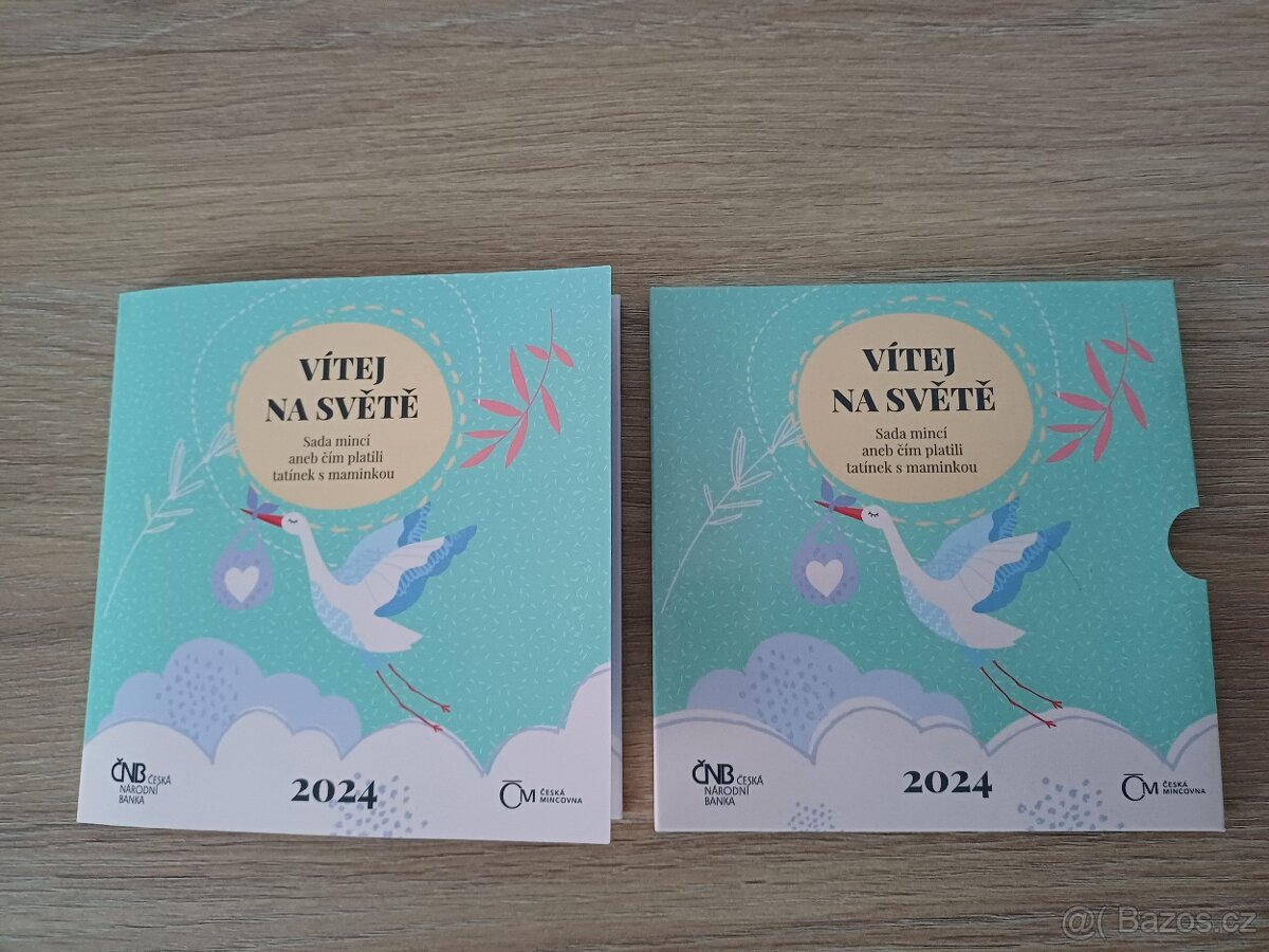Sada oběžných mincí 2024 VÍTEJ NA SVĚTĚ, NAROZENÍ DÍTĚTE